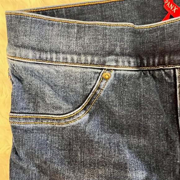 Spanx Distressed Ankle Skinny Jeans - Medium Wash, Medium - Picture 7 of 8